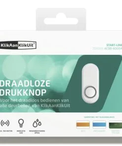 KLIKAANKLIKUIT® Draadloze Drukknop Voor Deurbellen ACDB-8000A Wit -Binnenverlichting Verkoopwinkel DV 8 10403063 04 4c NL 20210216064657