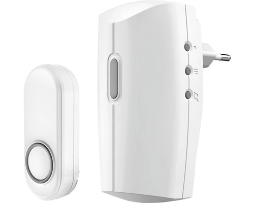KLIKAANKLIKUIT® Plug-in Draadloze Deurbelset ACDB-8000AC Wit 1 KLIKAANKLIKUIT® Plug-in Draadloze Deurbelset ACDB-8000AC Wit