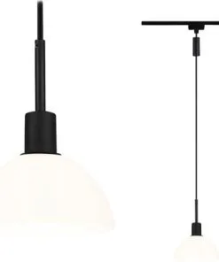 PAULMANN URail Hanglamp Sarrasani Zwart Mat-opaal (excl. Lichtbron)