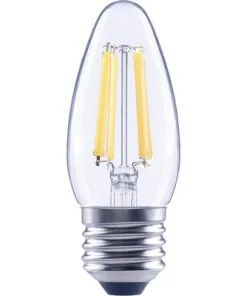 FLAIR LED Lamp E27/5,5W C35 Warmwit Helder