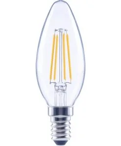 FLAIR LED Lamp E14/4W C35 Warmwit Helder