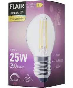 FLAIR LED Lamp E27/2W G45 Warmwit Helder -Binnenverlichting Verkoopwinkel DV 8 10437397 05 4c DE 20220401164758