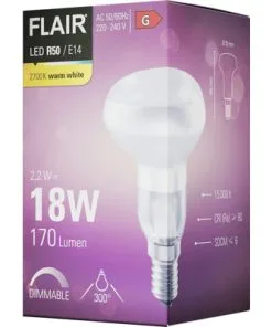 FLAIR LED Lamp E14/2W R50 Warmwit Mat -Binnenverlichting Verkoopwinkel DV 8 10437692 05 4c DE 20220401121658