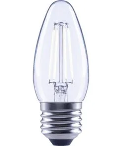 FLAIR LED Lamp E27/2W C35 Neutraalwit Helder