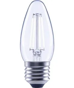 FLAIR LED Lamp E27/4W C35 Neutraalwit Helder