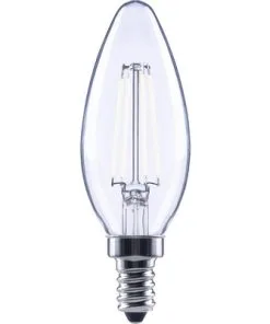 FLAIR LED Lamp E14/2W C35 Neutraalwit Helder