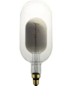 FLAIR LED Lamp E27/4W DG150 Warmwit Helder/rookglas