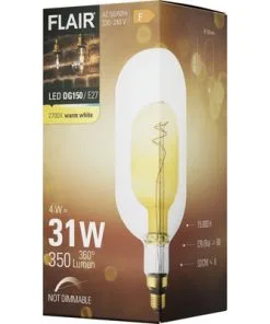 FLAIR LED Lamp E27/4W DG150 Warmwit Helder/amber -Binnenverlichting Verkoopwinkel DV 8 10445658 03 4c DE 20220329051654
