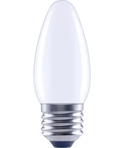FLAIR LED Lamp E27/6W C35 Daglicht Wit Mat