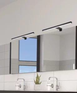 FLAIR LED Spiegellamp Rasalas Zwart