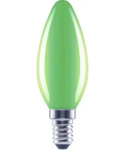 FLAIR LED Lamp E14/2W C35 Groen