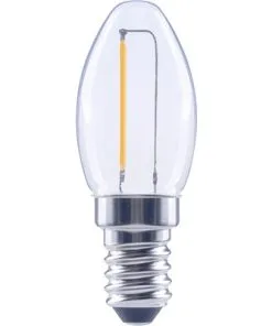 FLAIR LED Schakelbordlamp E14/0,45W C7 Warmwit Helder