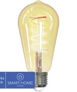 MÜLLER LICHT Smart LED-lamp Tint E27/5,5W ST64 Instelbaar Wit Goud