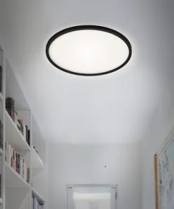 BRILONER LED-paneel 7157-415 Met Backlight Ø 42 Cm Neutraalwit Zwart