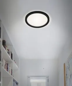 BRILONER LED-paneel 7150-415 Met Backlight Ø 19 Cm Neutraalwit Zwart