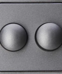 KOPP Athenis Centraalplaat Met Knop Duodimmer Antraciet