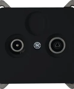 KOPP Paris Inbouw Wandcontactdoos RTV Mat Zwart