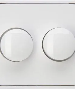 KOPP Milano Centraalplaat Met Knop Duodimmer Wit