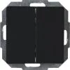 KOPP Paris Inbouw Basiselement Wissel/wisselschakelaar Mat Zwart