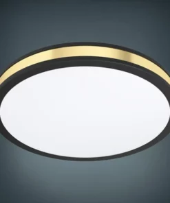 EGLO LED Plafonniere Pescaito Ø 38 Cm Warmwit Zwart-goud