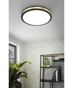 EGLO LED Plafonniere Pescaito Ø 38 Cm Warmwit Zwart-goud -Binnenverlichting Verkoopwinkel DV 8 10459136 03 4c NL 20221103014622