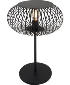 CHERICONI Tafellamp/vloerlamp Curvato Ø 40 Cm Zwart