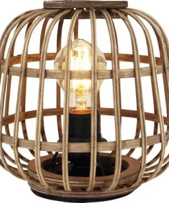 CHERICONI Tafellamp Trapeze Bamboe