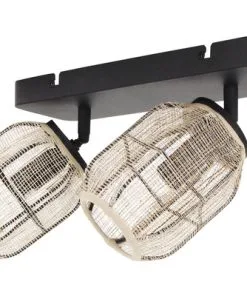 CHERICONI Opbouwspot Jute 2-lichts -Binnenverlichting Verkoopwinkel DV 8 10461631 04 4c DE 20210917182843