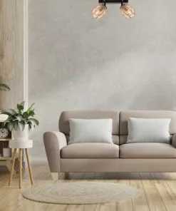 CHERICONI Opbouwspot Jute 2-lichts