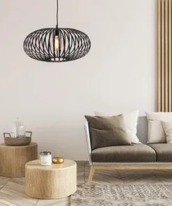 CHERICONI Hanglamp Curvato Ø 60 Cm Zwart