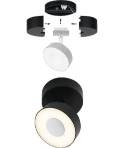 PAULMANN URail Ophanging Base Voor Afzonderlijke Spot Zwart