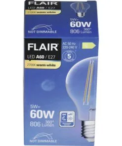 FLAIR LED Lamp Met Schemersensor E27/6,5W A60 Warmwit Helder -Binnenverlichting Verkoopwinkel DV 8 10462805 04 4c DE 20211204214654