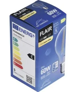 FLAIR LED Lamp Met Schemersensor E27/6,5W A60 Warmwit Helder -Binnenverlichting Verkoopwinkel DV 8 10462805 05 4c DE 20211204214654