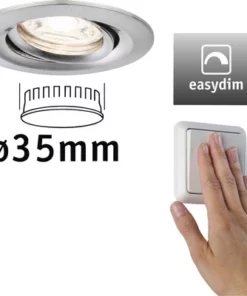 PAULMANN LED Inbouwspot Nova Mini Plus Ø 66 Mm EasyDim Geborsteld Staal -Binnenverlichting Verkoopwinkel DV 8 10464286 07 4c NL 20210626214659