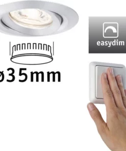 PAULMANN LED Inbouwspot Nova Mini Plus Ø 66 Mm EasyDim Aluminium -Binnenverlichting Verkoopwinkel DV 8 10464288 07 4c NL 20210626214659