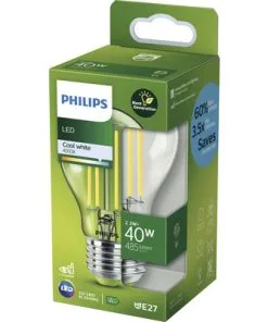 PHILIPS LED-lamp E27/2,3W A60 Neutraalwit Helder
