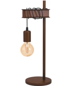 EGLO Tafellamp Townshend-4 Zwart-bruin