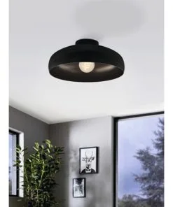 EGLO Plafondlamp Mogano Ø 40 Cm Zwart