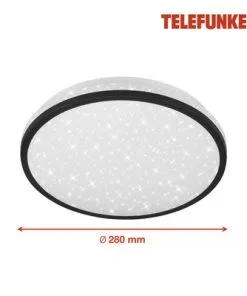 TELEFUNKEN LED Plafonniere Tepi Met Sensor En Sterreneffect Ø 28 Cm Neutraalwit Zwart -Binnenverlichting Verkoopwinkel DV 8 10469403 03 4c DE 20210702111650
