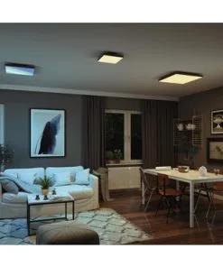 PAULMANN LED-paneel Loria Rainbow 29,5x29,5 Cm CCT+RGB Zwart