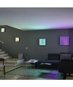 PAULMANN LED-paneel Loria Rainbow 45x45 Cm CCT+RGB Wit