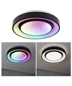 PAULMANN LED Plafonniere Spacycolor Ø 35 Cm RGBW Zwart -Binnenverlichting Verkoopwinkel DV 8 10469976 09 4c DE 20211117101651