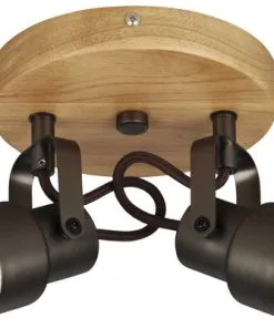 BRILONER LED Plafondspot 2872-025R 2-lichts Grijs-hout