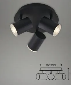 BRILONER Plafondspot 2731-035 3-lichts Zwart -Binnenverlichting Verkoopwinkel DV 8 10476229 01 4c NL 20210805151753