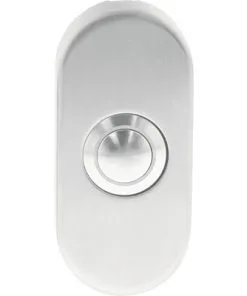 INTERSTEEL Beldrukker Ovaal 65x30 Mm RVS