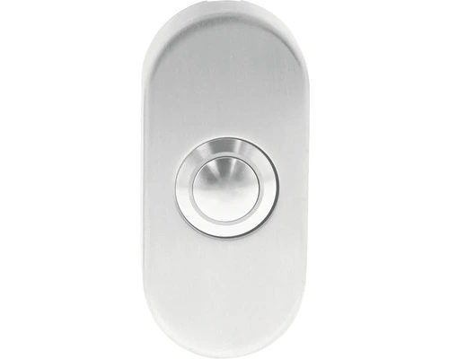 INTERSTEEL Beldrukker Ovaal 65x30 Mm RVS 1 INTERSTEEL Beldrukker Ovaal 65x30 Mm RVS