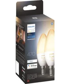 PHILIPS Hue White Ambiance LED-lamp E14/4W B39 Instelbaar Wit, 2 Stuks 12 PHILIPS Hue White Ambiance LED-lamp E14/4W B39 Instelbaar Wit, 2 Stuks -Binnenverlichting Verkoopwinkel DV 8 10476561 06 4c DE 20211207134757