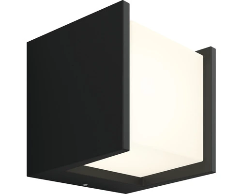 PHILIPS Hue White LED Buitenlamp Fuzo Vierkant Zwart 3 PHILIPS Hue White LED Buitenlamp Fuzo Vierkant Zwart - Afbeelding 3