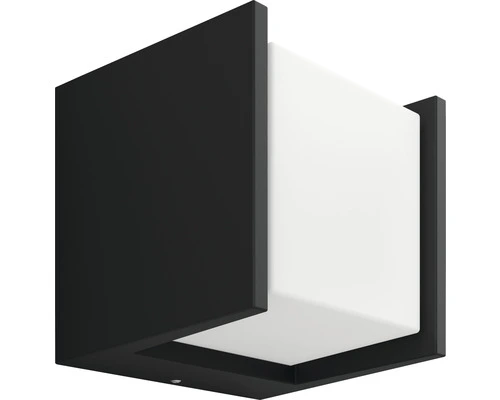 PHILIPS Hue White LED Buitenlamp Fuzo Vierkant Zwart 4 PHILIPS Hue White LED Buitenlamp Fuzo Vierkant Zwart - Afbeelding 4