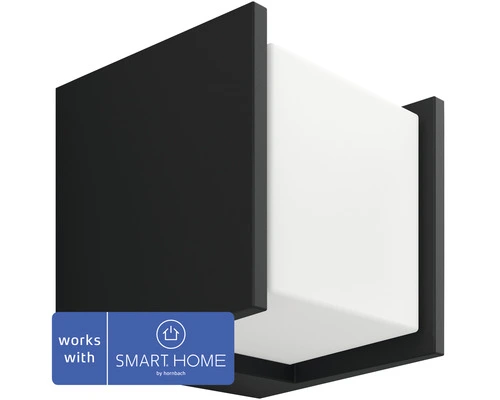 PHILIPS Hue White LED Buitenlamp Fuzo Vierkant Zwart 1 PHILIPS Hue White LED Buitenlamp Fuzo Vierkant Zwart